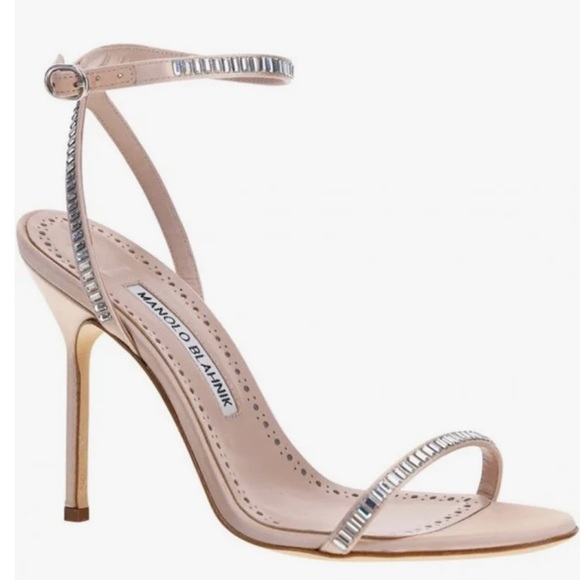 Manolo Blahnik Shoes - Manolo Blahnik Crinastra Crystal Ankle-Strap Sandals